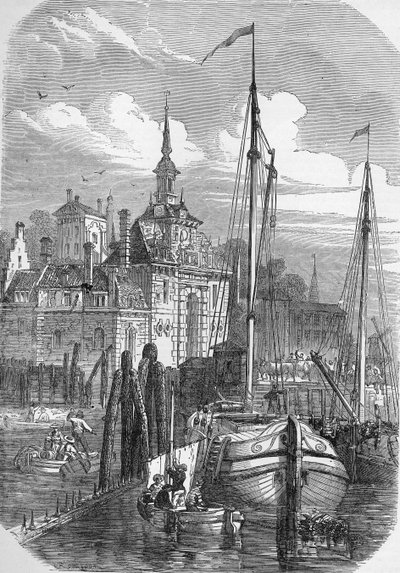 Hafen von Rotterdam, Holland, aus 