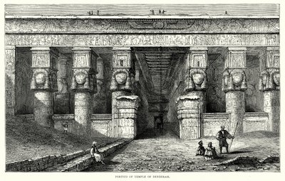 Portikus des Tempels von Denderah von English School