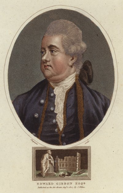 Porträt von Edward Gibbon von English School