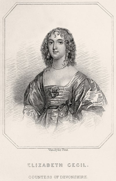 Porträt von Elizabeth Cecil, Gräfin von Devonshire von English School
