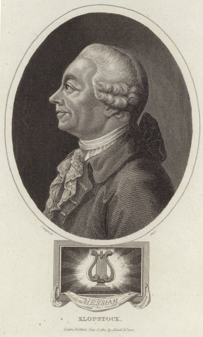 Porträt von Friedrich Gottlieb Klopstock von English School