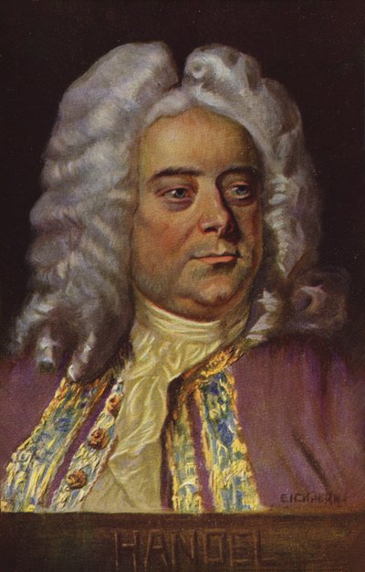 Porträt von Georg Friedrich Händel von English School