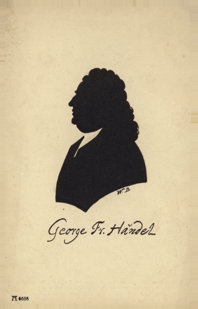 Porträt von Georg Friedrich Händel von English School
