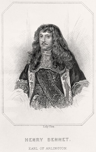Porträt von Henry Bennet, Earl of Arlington von English School