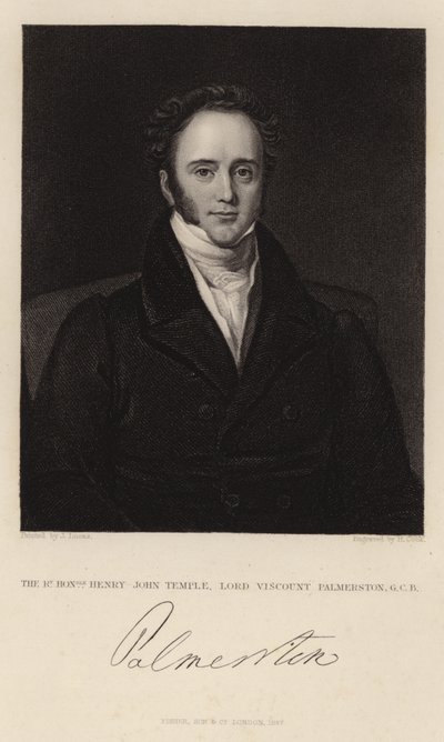 Porträt von Henry John Temple von English School