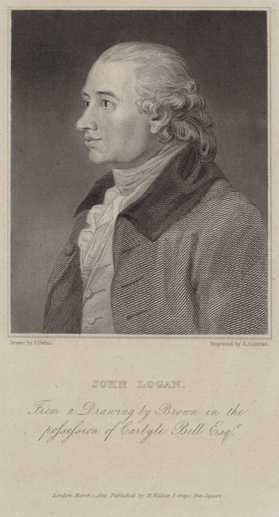 Porträt von John Logan von English School