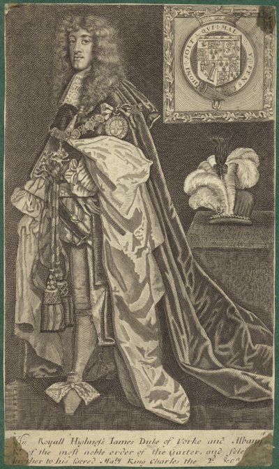 Porträt von König James II. von England von English School