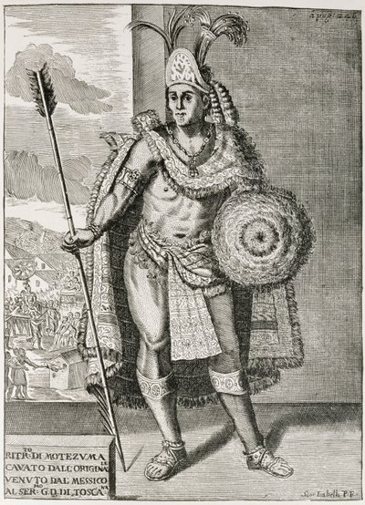 Porträt von Montezuma II. (1466-1520) aus 