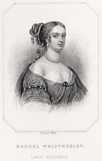 Porträt von Rachel Wriothesley, Lady Russell, 1835 von English School