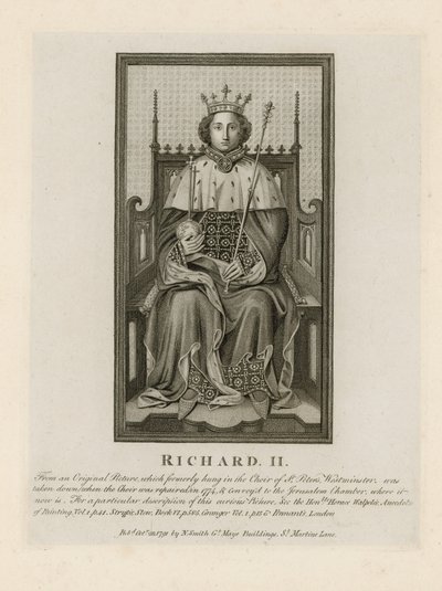 Porträt von Richard II von English School