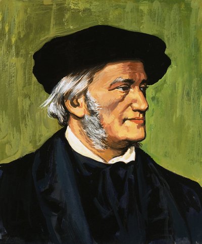 Porträt von Richard Wagner, Komponist von Der Fliegende Holländer von English School