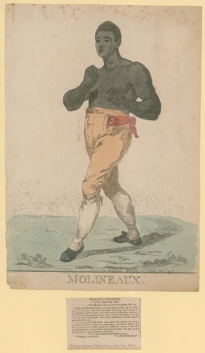 Porträt von Tom Molineaux von English School