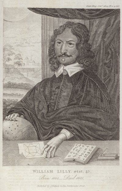 Porträt von William Lilly von English School