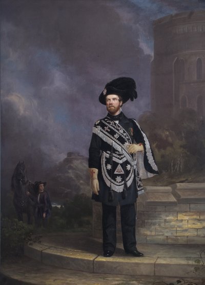 Porträt eines Freimaurer-Ritter Templers, Mitte des 19. Jahrhunderts von English School