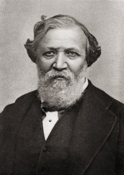 Porträt des englischen Dichters Robert Browning (1812-89) von English School