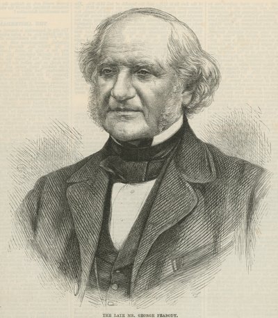 Porträt des verstorbenen Mr. George Peabody von English School