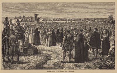 Predigt auf einem Feld bei Gent von English School