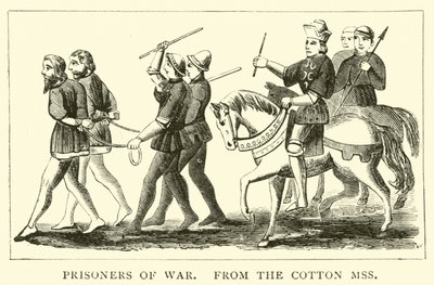 Kriegsgefangene, aus den Cotton Manuskripten von English School