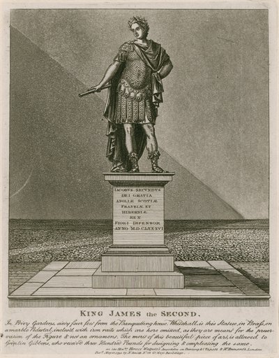 Privatgarten Westminster, Statue von König Jakob II. von English School