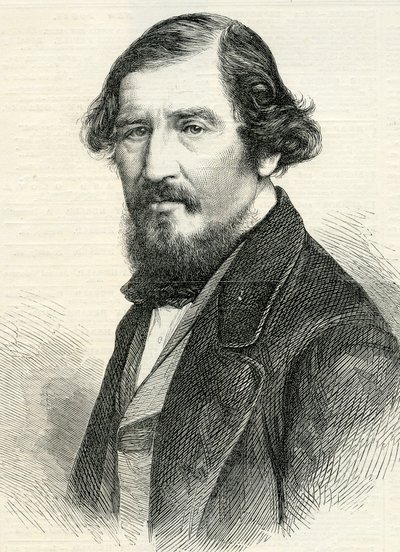 Professor Aytoun (1813-65) aus den Illustrated London News, 19. August 1865 (Stich) von English School
