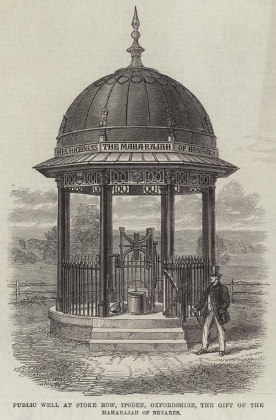 Öffentlicher Brunnen in Stoke Row, Ipsden, Oxfordshire, ein Geschenk des Maharadschas von Benares von English School