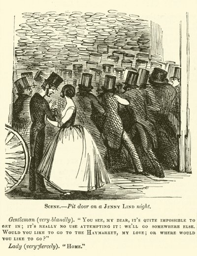 Punch-Karikatur: Jenny Lind von English School