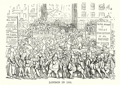 London im Jahr 1851 (Stich) von English School
