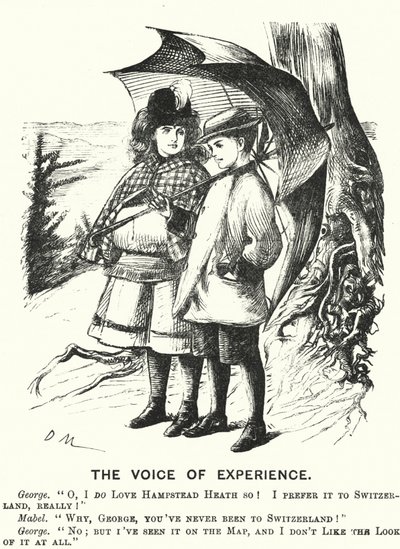 Punch-Karikatur: Die Stimme der Erfahrung von English School