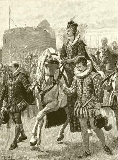 Königin Elisabeth in Tilbury von English School