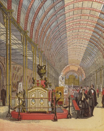 Königin Victoria besucht die Kunstschatz-Ausstellung, Manchester von English School
