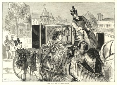Repräsentative Derby-Frauen: Die Dame der Kutsche von English School