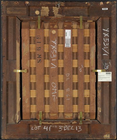 Rückseite des Porträts von Königin Elisabeth I. von English School