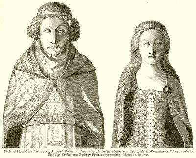 Richard II. und seine erste Königin, Anne von Böhmen von English School