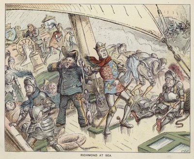 Richmond (der zukünftige König Heinrich VII.) auf See von English School