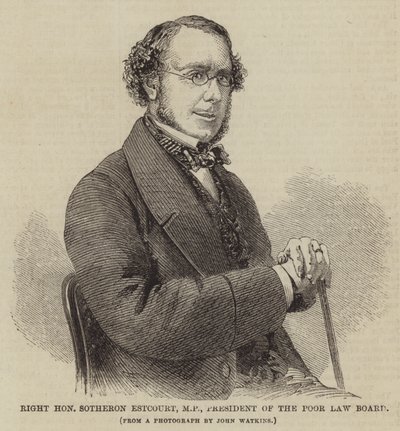 Der ehrenwerte Sotheron Estcourt, Abgeordneter, Präsident des Armenrechtsausschusses von English School