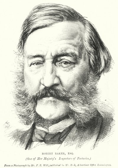 Robert Baker, Einer der Inspektoren Ihrer Majestät für Fabriken von English School