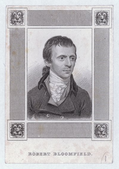 Robert Bloomfield, englischer Dichter (Stich) von English School