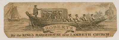 Roberts, bei der Königlichen Bargehouse nahe der Lambeth Kirche von English School
