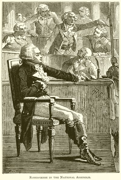 Robespierre in der Nationalversammlung von English School