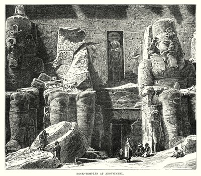 Felsentempel in Abousimbel von English School