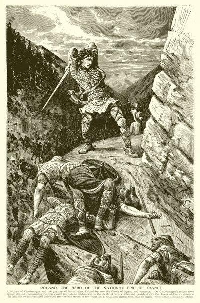 Roland, der Held des Nationalepos von Frankreich von English School