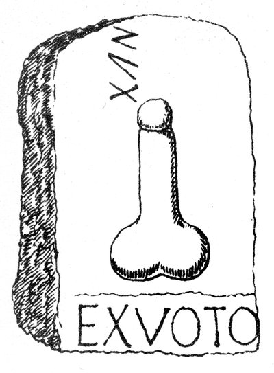 Römisches Ex-Voto-Denkmal aus dem Westerwood-Fort in Schottland an der Antoninischen Mauer von English School