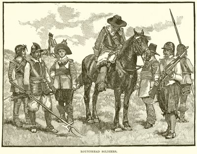 Rundkopf-Soldaten von English School
