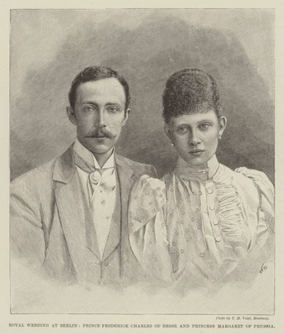 Königliche Hochzeit in Berlin, Prinz Friedrich Karl von Hessen und Prinzessin Margarete von Preußen von English School