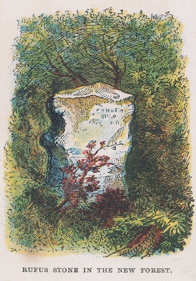 Rufus-Stein im New Forest von English School