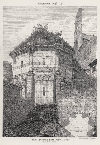 Ruinen von Notre Dame Alet, Aude von English School