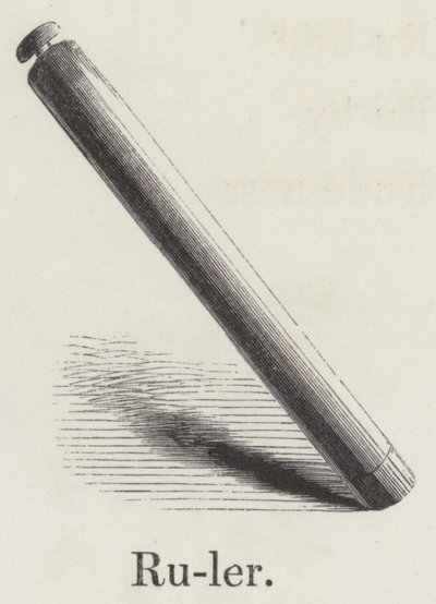 Lineal (Gravur) von English School