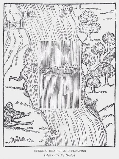 Laufender Kopf und Schwimmen, nach Sir E. Digby von English School