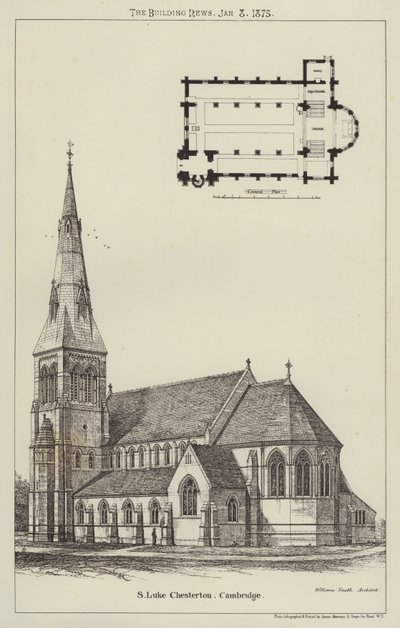 St. Lukas Chesterton, Cambridge (Gravur) von English School