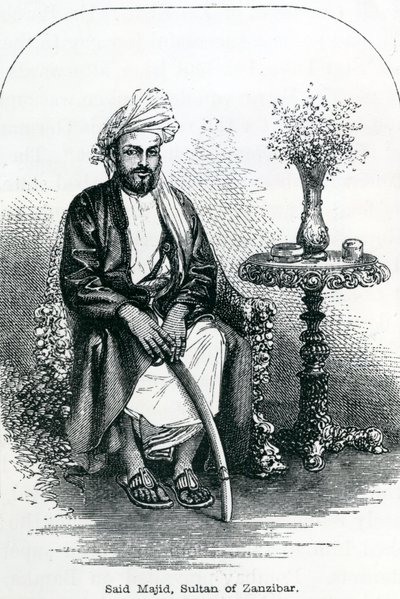 Said Majid, Sultan von Sansibar (Stich) von English School
